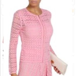 Vintage Escada twin set- cardigan and top in salmon